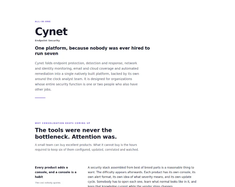 Cynet Endpoint Security